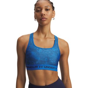 Under Armour Reggiseno Sportivo Mid Crossback Printed – Blue Atlantis/Washed Navy