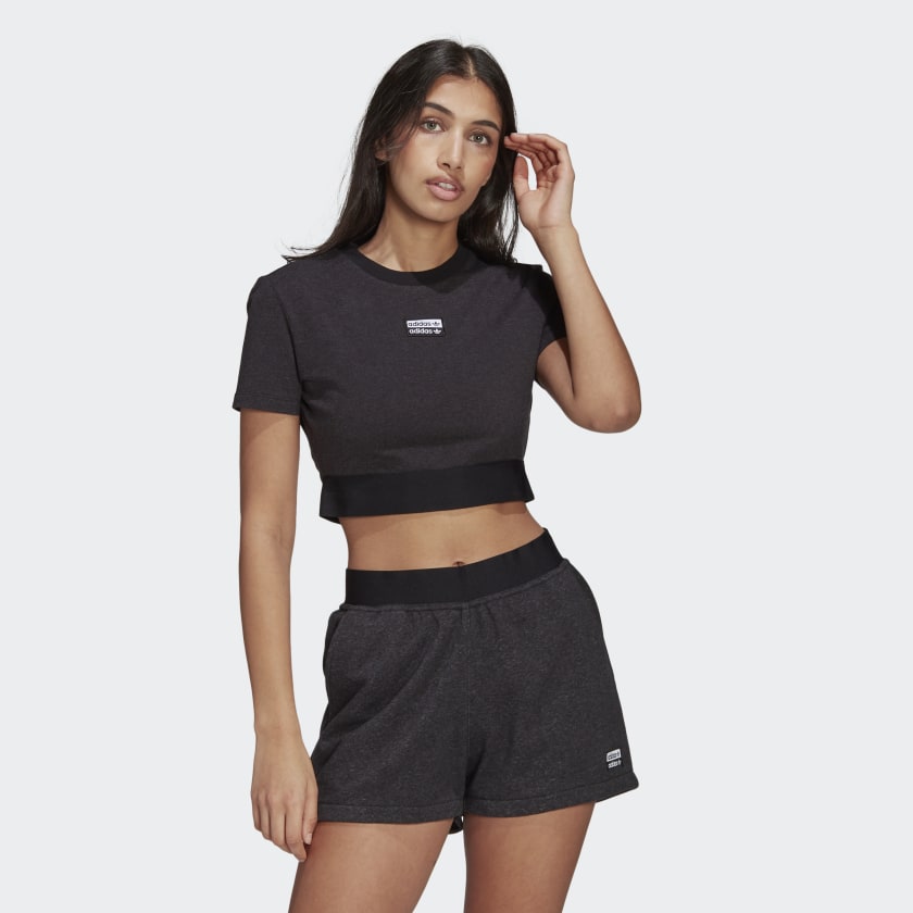 Adidas T-Shirt R.Y.V. Cropped – Black - immagine 4