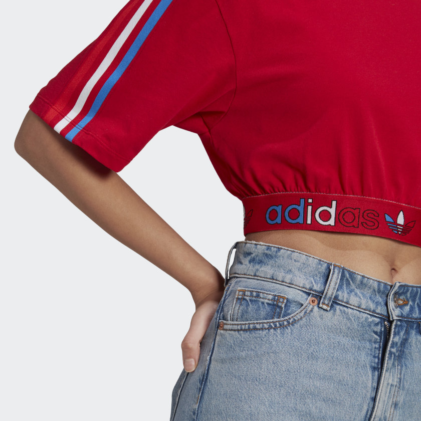 Adidas Adicolor Primeblue Crop Top – Red - immagine 4