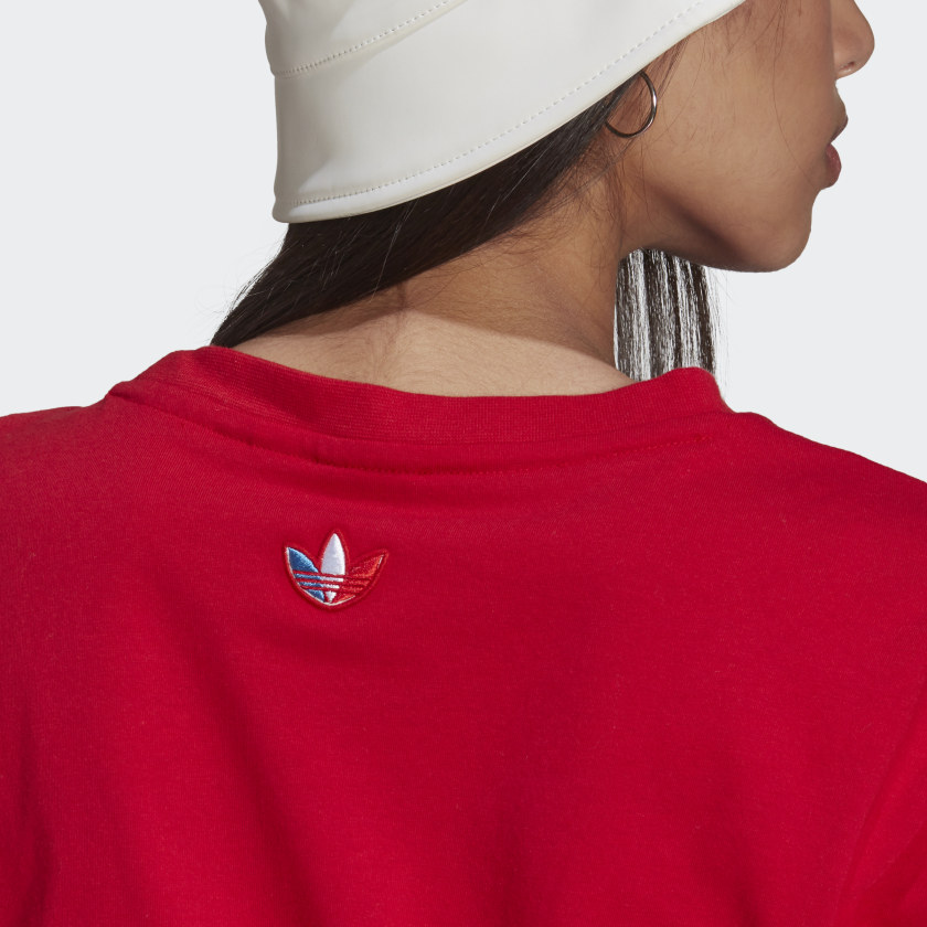 Adidas Adicolor Primeblue Crop Top – Red - immagine 5