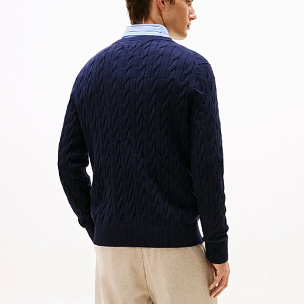 Tommy Hilfiger Pullover in maglia intrecciata da uomo MW0MW33132 - immagine 4