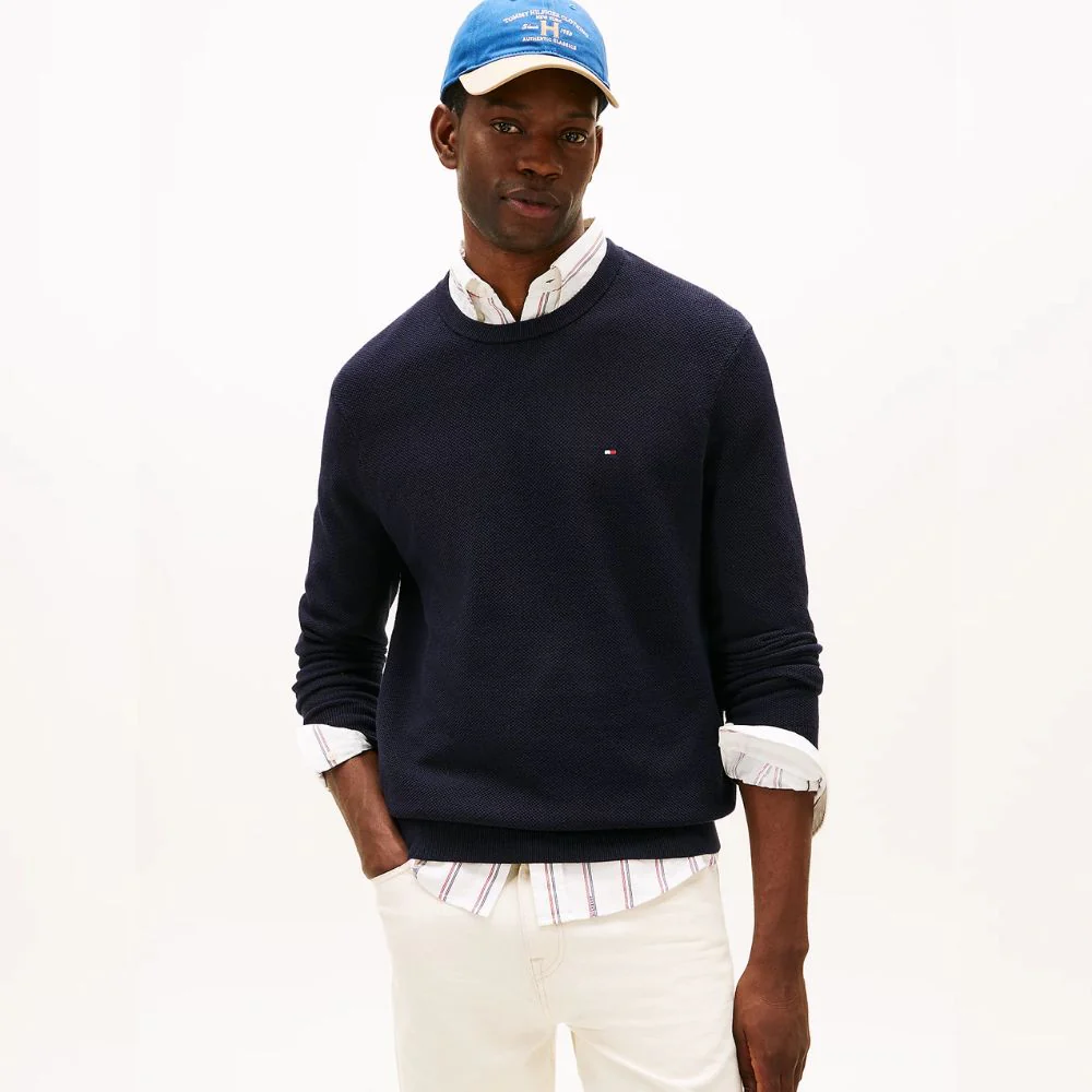 Tommy Hilfiger pullover tramato da uomo MW0MW36347 - immagine 5