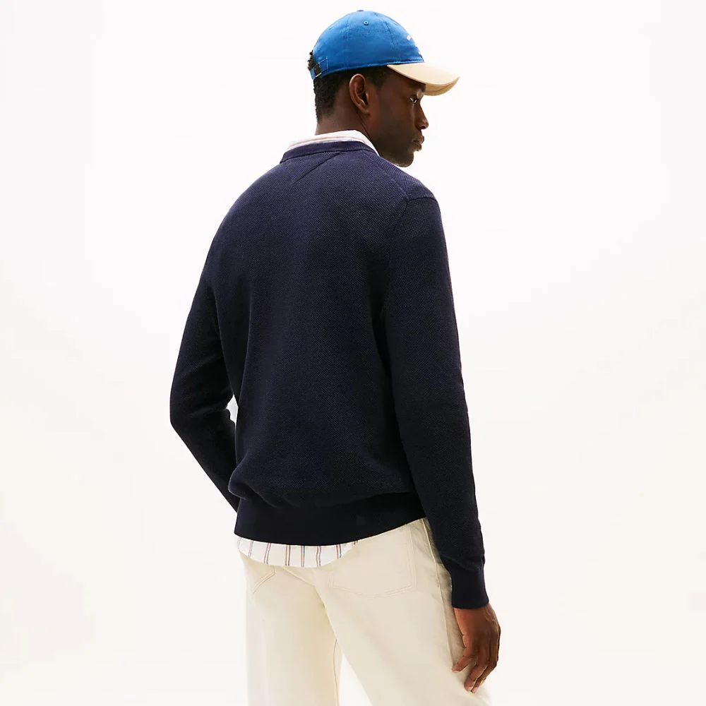 Tommy Hilfiger pullover tramato da uomo MW0MW36347 - immagine 7