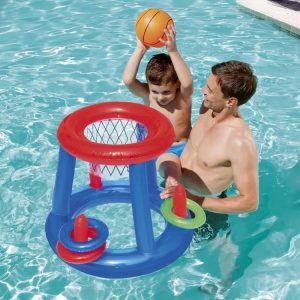 CANESTRO DA BASKET GONFIABILE CON PALLA