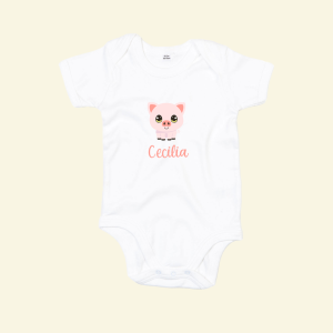 body cotone neonato mezza manica