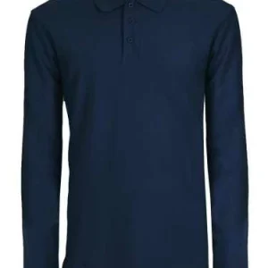 BS210 Evolution Polo LS BS | Polo Uomo | Manica Lunga | 100% Cotone | 180 gr/m2