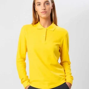 BSW210 Evolution Polo Women LS BS | Polo Donna | Manica lunga | 100% Cotone | 180 gr/m2