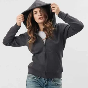 BSW333 Vega Women BS | Felpa Donna | Con Cappuccio | con Zip | con Tasche | 280 gr/m2