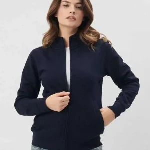 BSW334 Harlem Woman BS | Felpa Donna | Zip Intera | con Tasche | 280 gr/m2