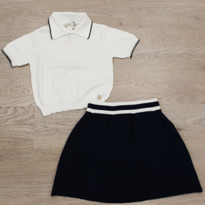 Completo bimba polo gonna a pieghe maglificio di Verona