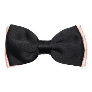pre-knotted bowtie black pink