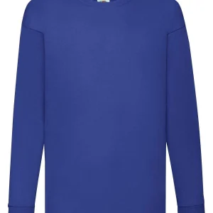 FR610070 Kids Valueweight Long Sleeve T | Fuit of The Loom | T-shirt Bambino | Maniche Lunghe | 100% Cotone | 165 gr/m2