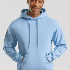 FR622080 Classic Hooded Sweat Fruit Of The Loom | Felpa con Cappuccio | Uomo | Tasca a Marsupio | 280 gr/m2