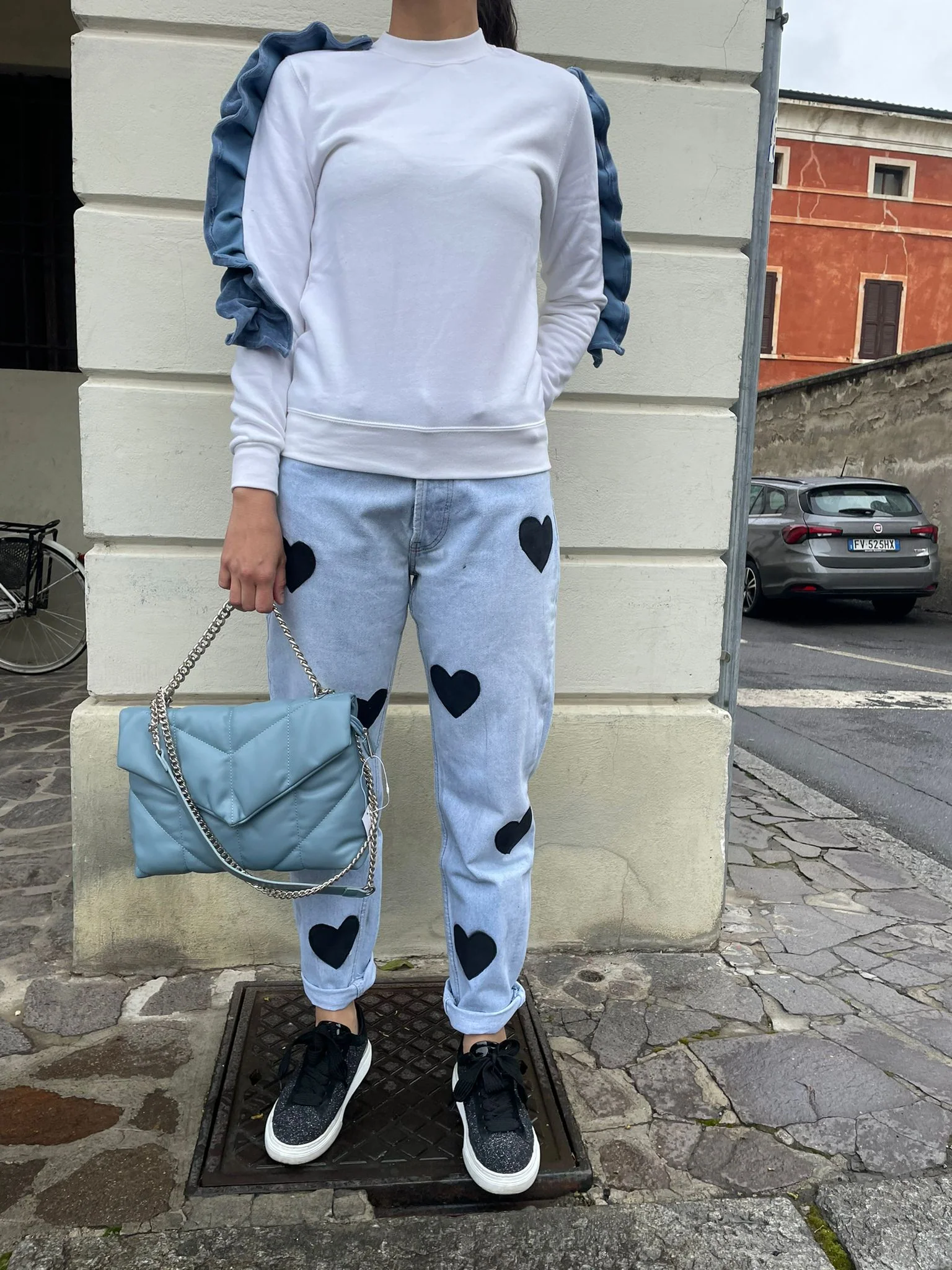 FELPA CON ROUGE - ROSA - immagine 3