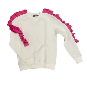 FELPA CON ROUGE - ROSA