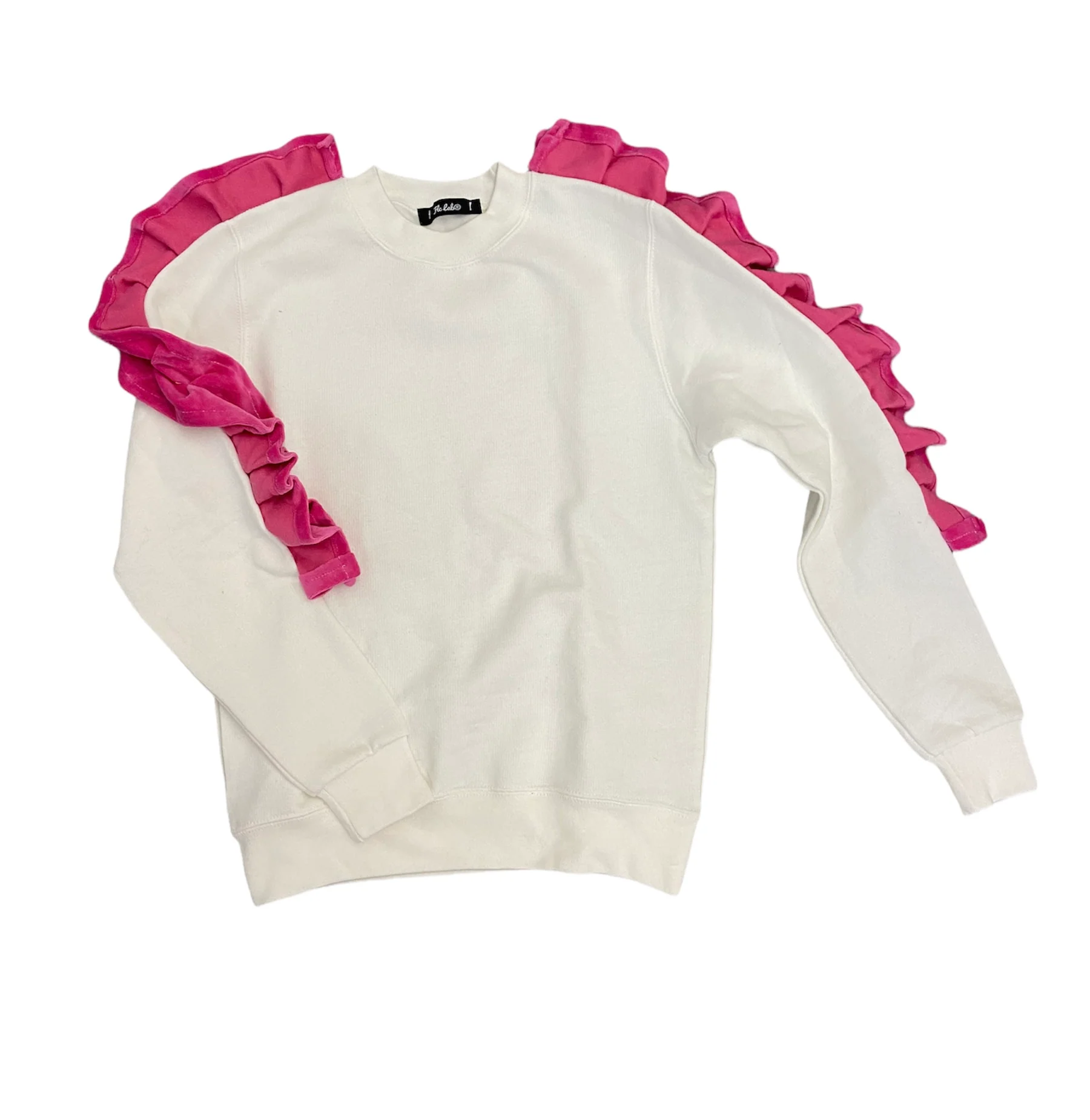 FELPA CON ROUGE - ROSA