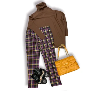 PANTALONE A QUADRETTI - TG 48 - 50