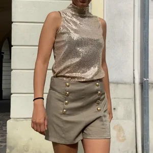 PANTALONI - STILE BALMAIN - SALVIA