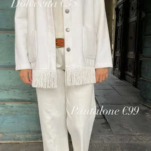 DANIEL & MAYER - CAPPOTTINO FRANGE - BIANCO