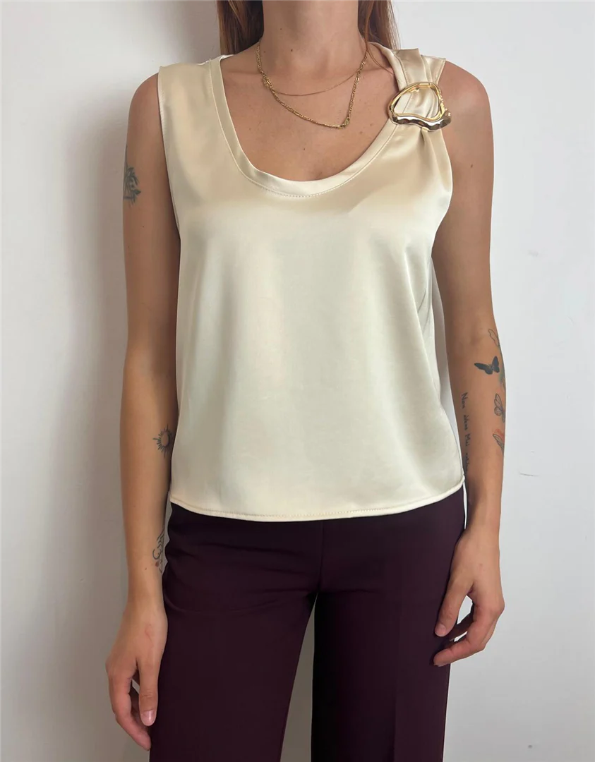 Canotta Con Applicazione Sulla Spallina - Imperial cod. RIM0KBA - immagine 7