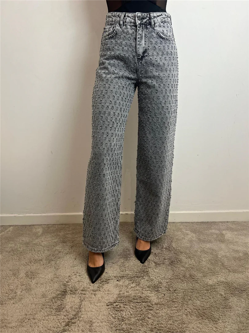 Jeans Ampi Stampati A Vita Alta - Please cod. P8362144 - immagine 5