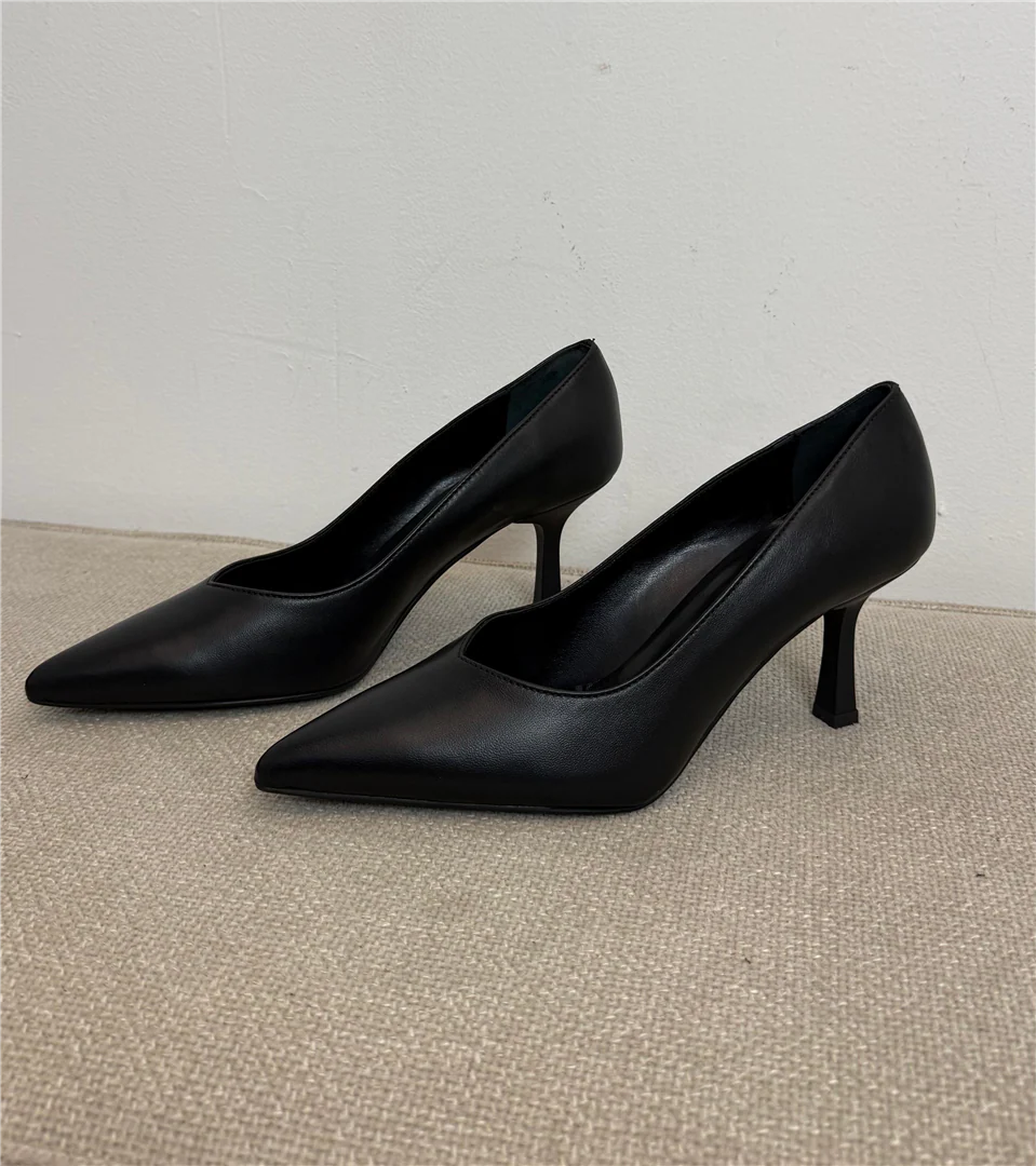 Decolletè In Pelle Ovyè Tacco Cm 7 - Ovye' cod. 25/AT7110NAP - immagine 7