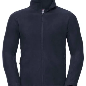 JE8700M Men’s Full Zip Outdoor Fleece Russell | Pile Uomo | Zip Intera | con Tasche Laterali | Anti-Pilling | 320 gr/m2