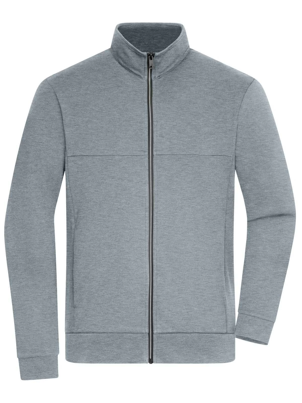 JN1318 Men’s Jacket James & Nicholson | Felpa Uomo | Zip Intera | 300gr/m2 | Elasticizzata - immagine 3