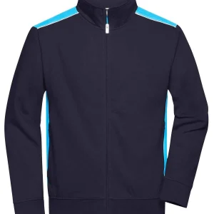 JN870 Men’s Workwear Sweat Jacket – Color James Nicholson | Felpa Uomo | Zip Intera | 290gr/m2