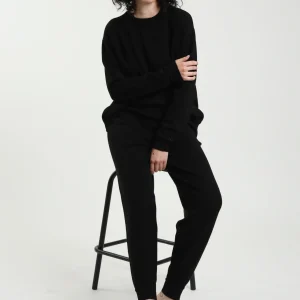 SUSY MIX - COMPLETO MAGLIA GIROCOLLO + PANTALONE - NERO