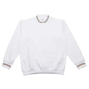 MI805 Stromboli Colore Italiano | Made In Italy | Felpa Uomo | Zip Intera | 100% Cotone | 280gr/m2 | Tricolore Italiano