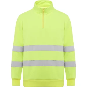 9314 Spica Roly | Felpa Alta Visibilità | Mezza Zip | Uomo | Certificazione Secondo gli Standard