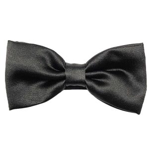 PRE-KNOTTED BLACK BOWTIE