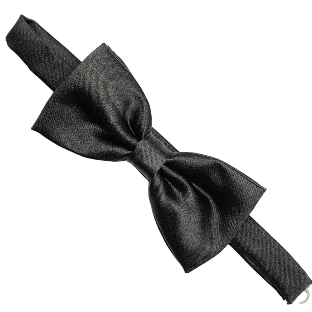 PRE-KNOTTED BLACK BOWTIE - immagine 3