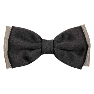 PRE-KNOTTED BLACK/PINK BOW TIE