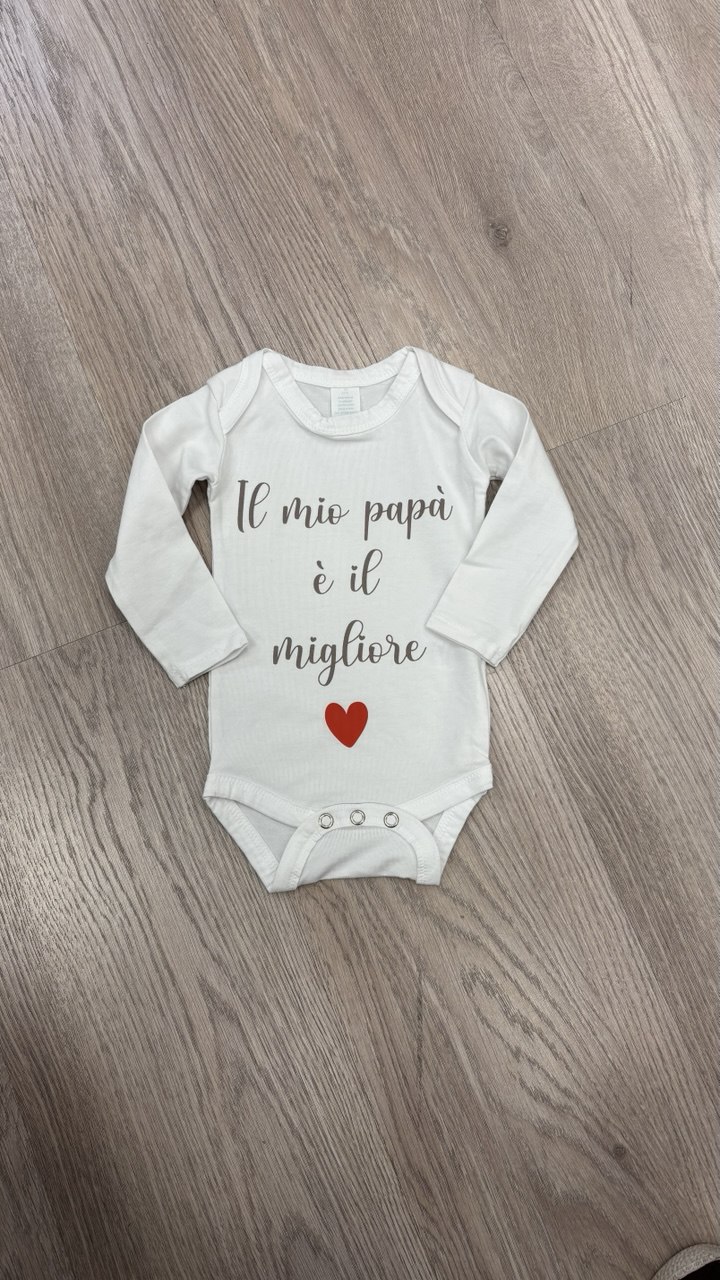 body manica lunga festa del papà - immagine 2