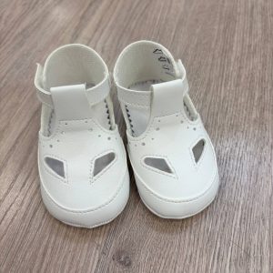 Scarpina neonato bianca unisex