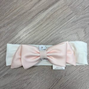 Fascia capelli fiocco rosa