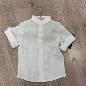 Camicia coreana lino e cotone neonato
