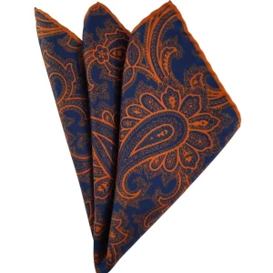 Pochette arancio cachemire