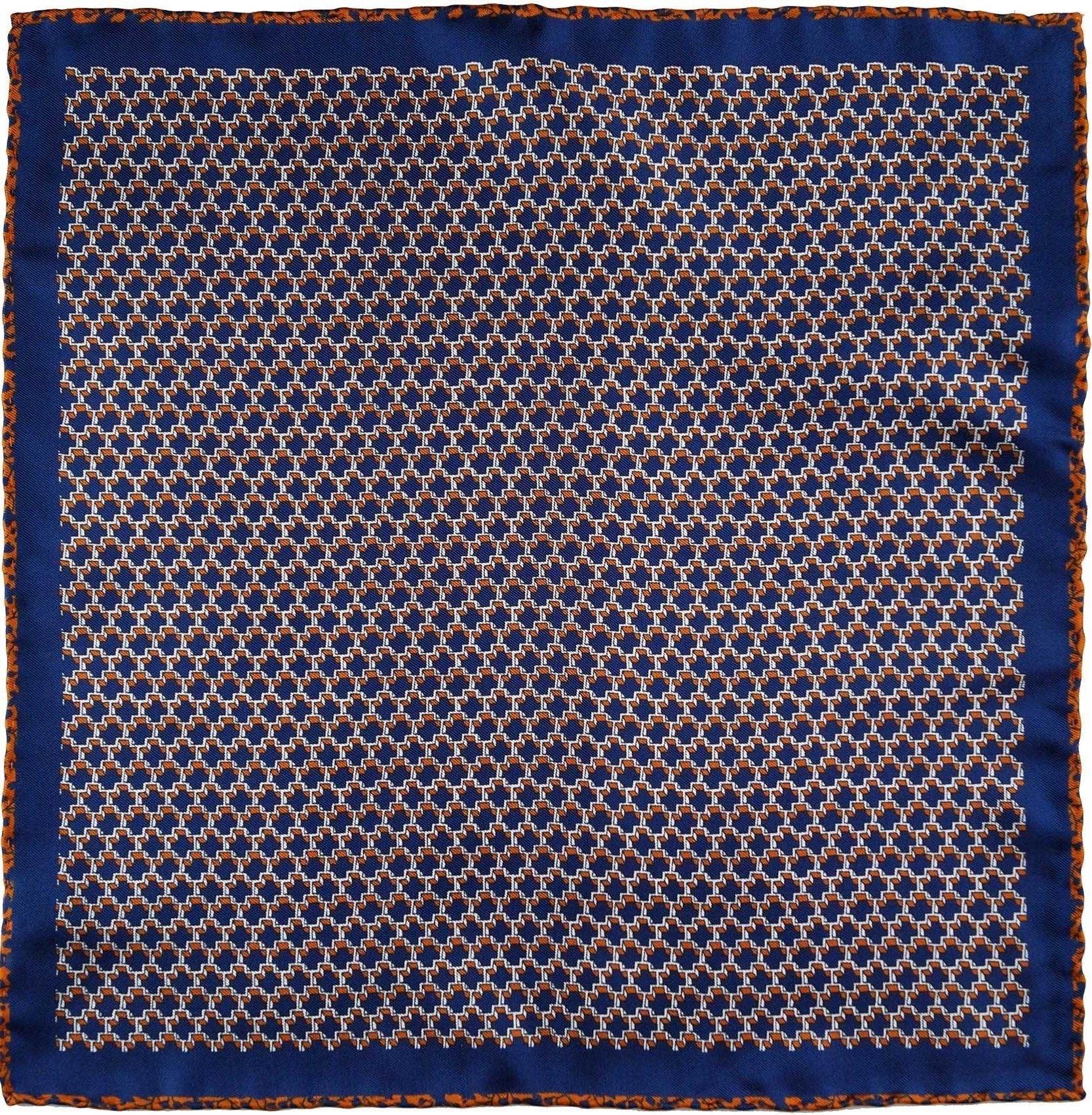 Optical orange pocket square