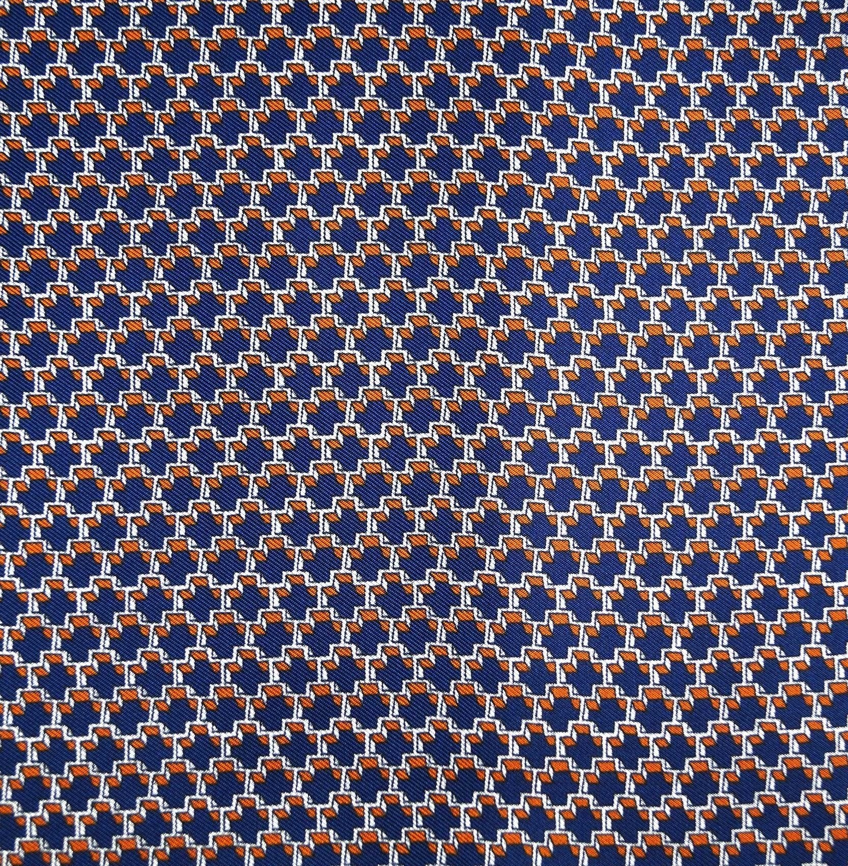 Optical orange pocket square - immagine 5