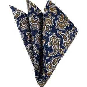 Pochette blu cachemire