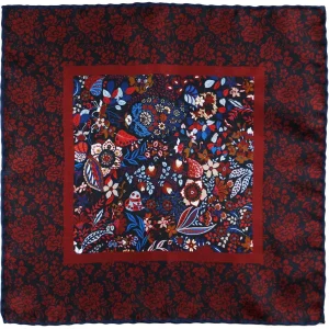 Burgundy pocket square