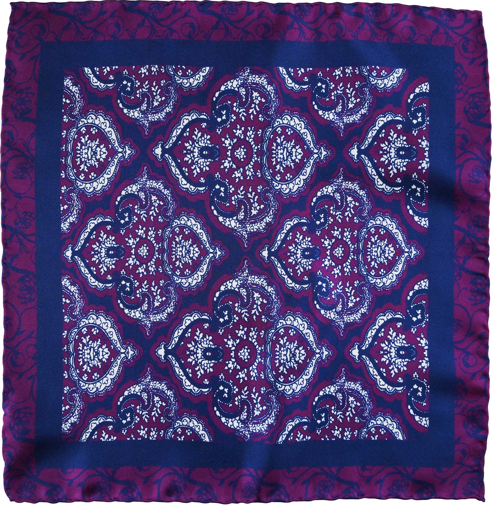 Purple patterned pocket square - immagine 4