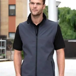 RER232M Smanicato Softshell Result | con Zip | con Tasche Laterali | 280 gr/m2