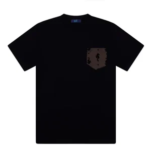 T-shirt da uomo Move cavallucci nero TS-FLOCK-NERA