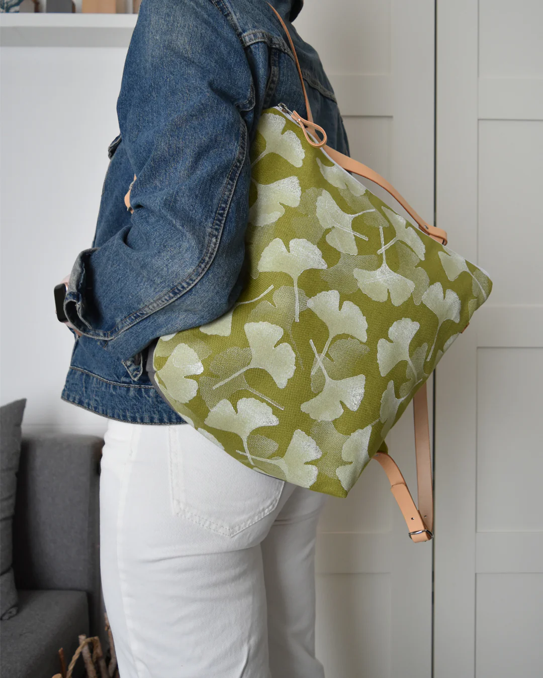 Zaino borsa CACTUS verde gingko - immagine 3
